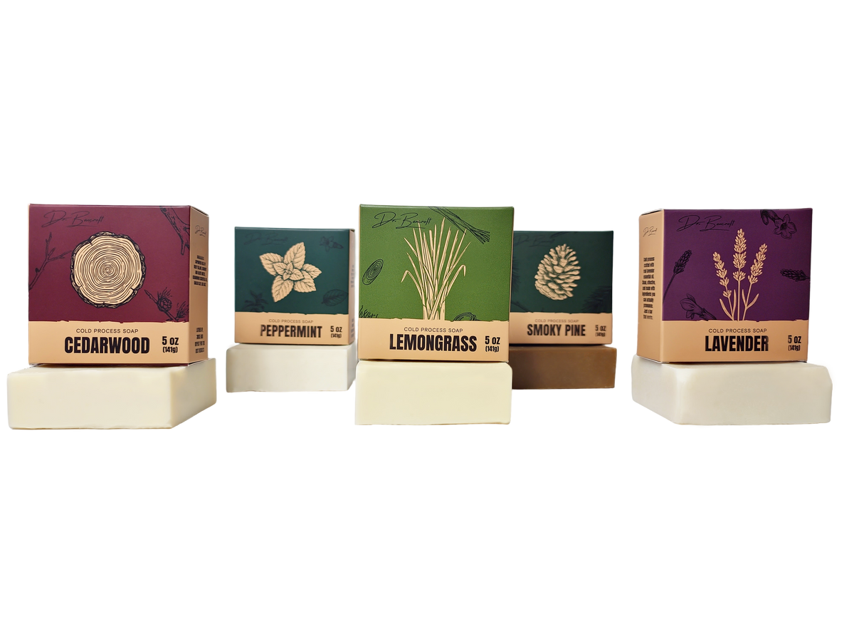 Dr. Bancroft's 5 Bar Cold-Process Tallow Soap Bundle